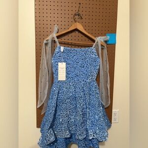 Sparkly Tiered Sequin Flower Girl Dress Bow Spaghetti Straps Short Birthday